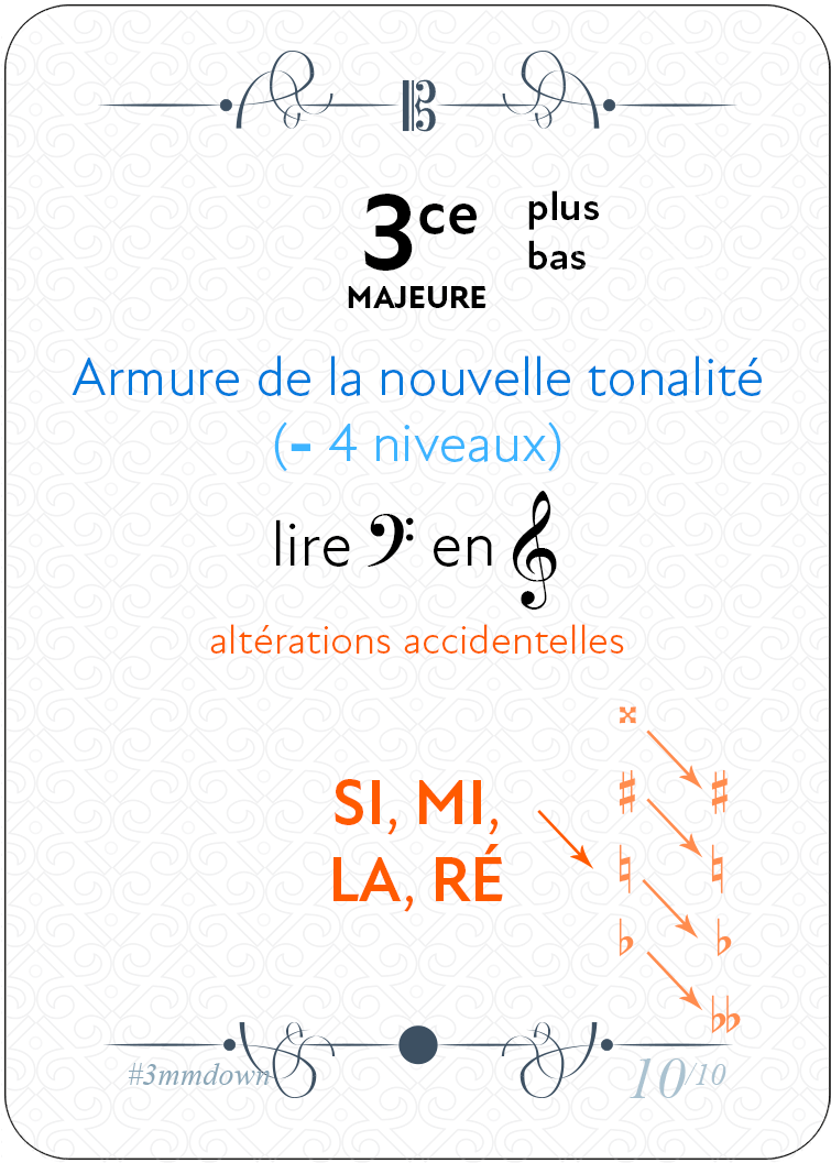 Une tierce Majeure plus bas