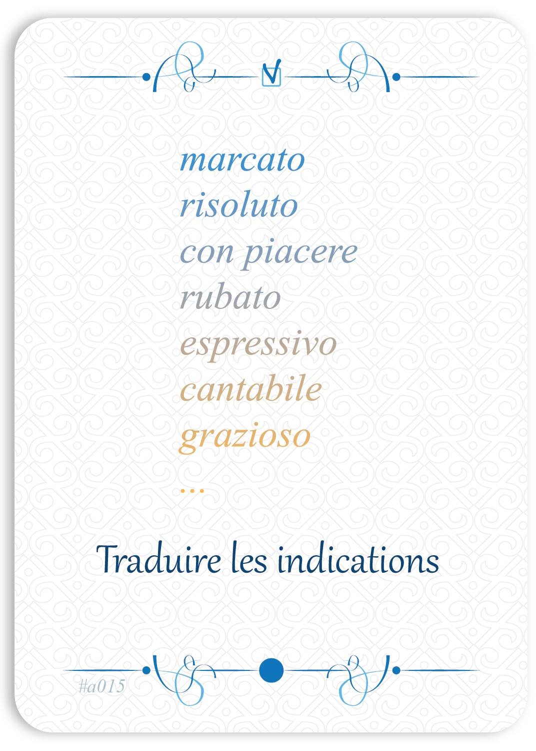 Traduire les indications