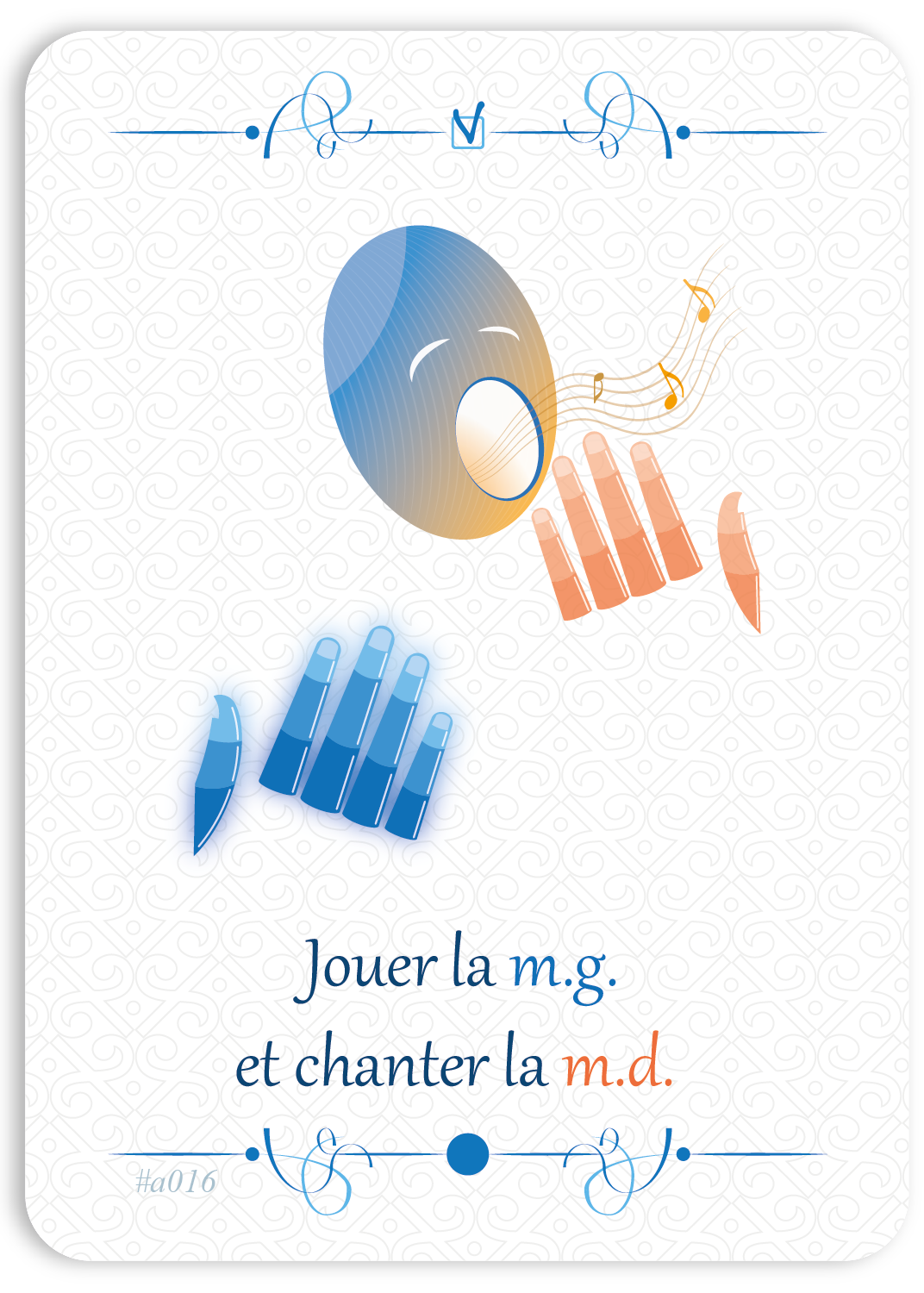 Jouer la m.g. en chantant la m.d.