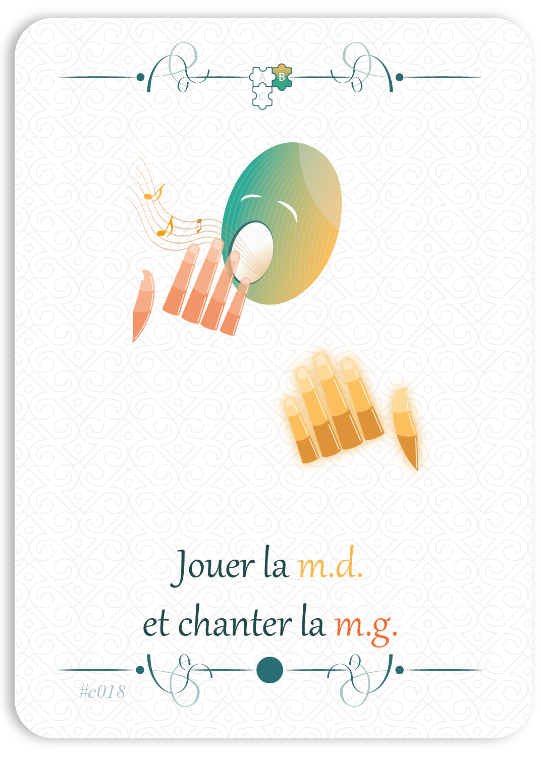 Jouer la m.d. en chantant m.g.
