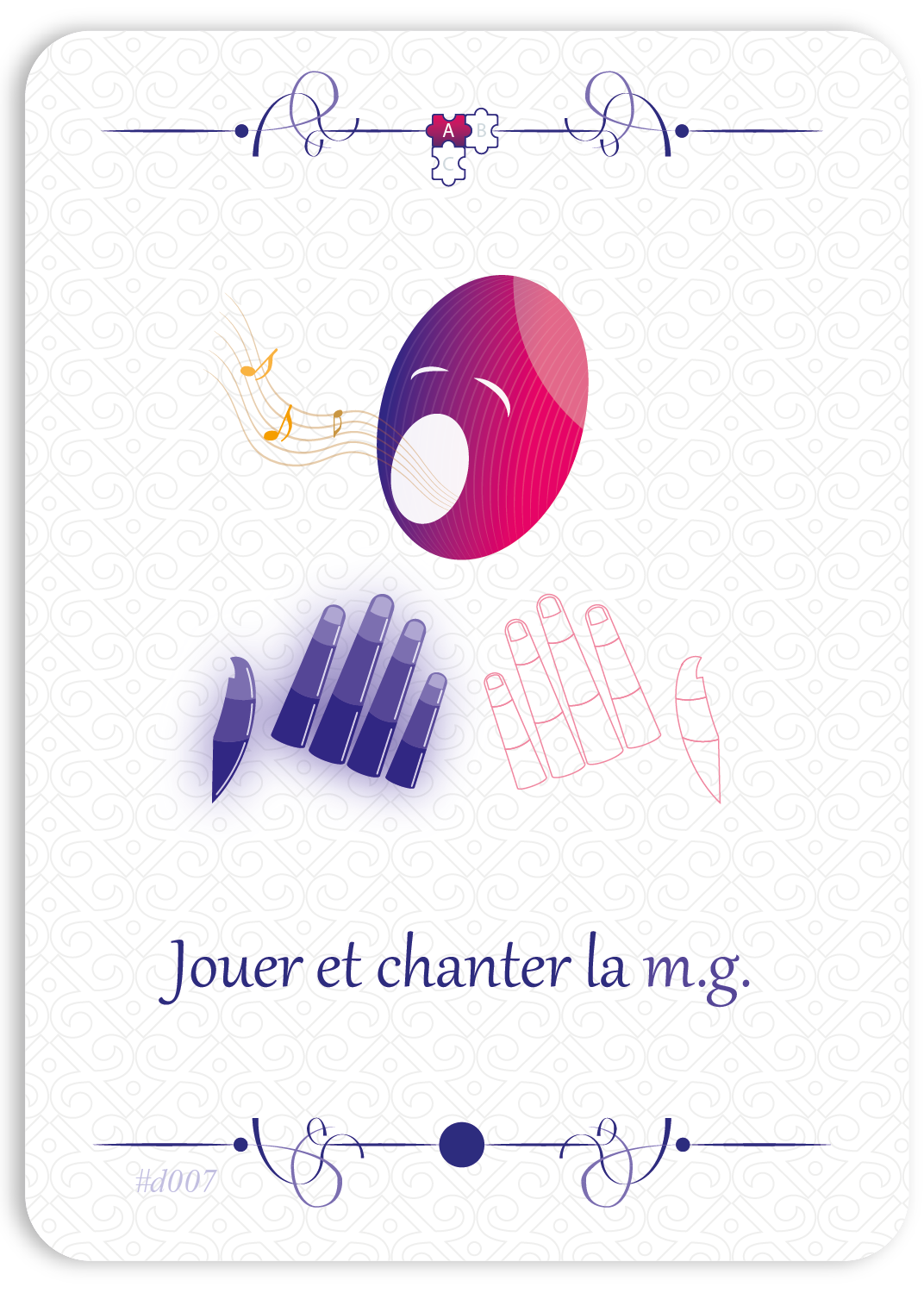 Jouer en chantant la m.g.