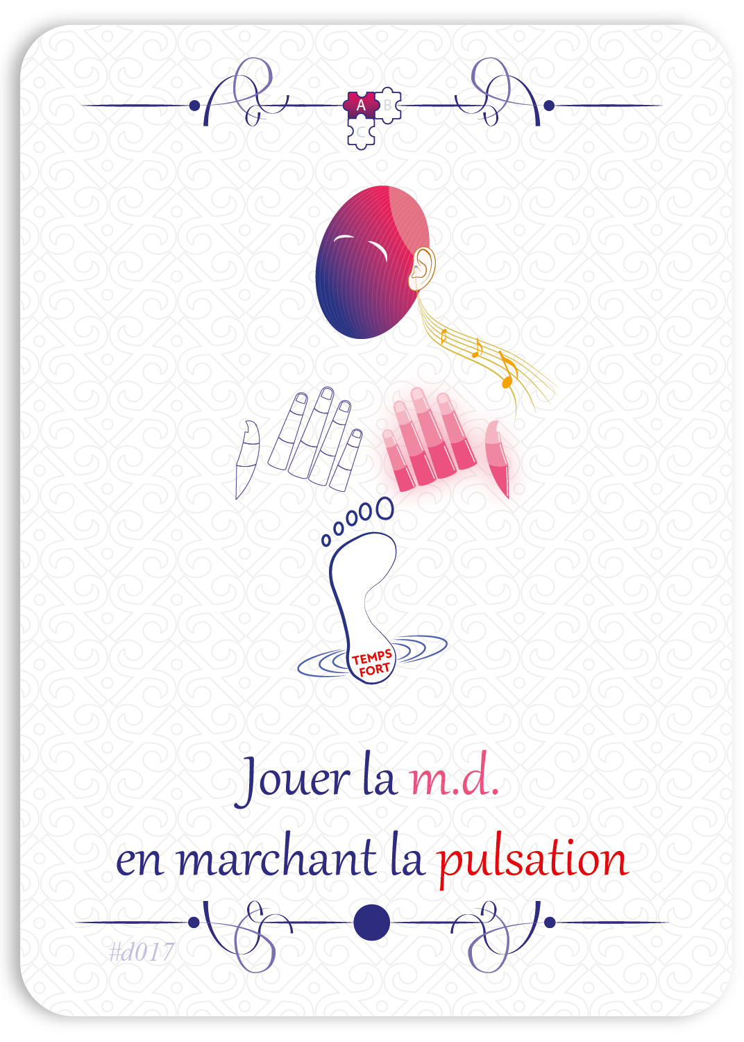 Jouer la m.d. en marchant
