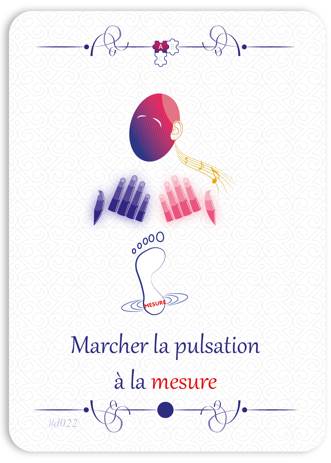 Mains ensemble en marchant à la mesure