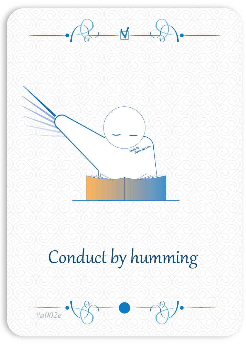 Conduct by humming