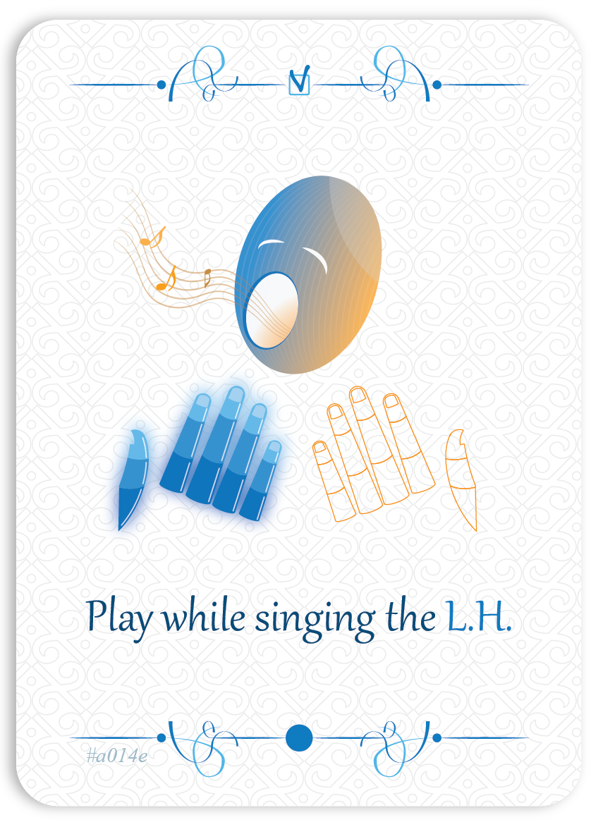 Play while singing the L.H.