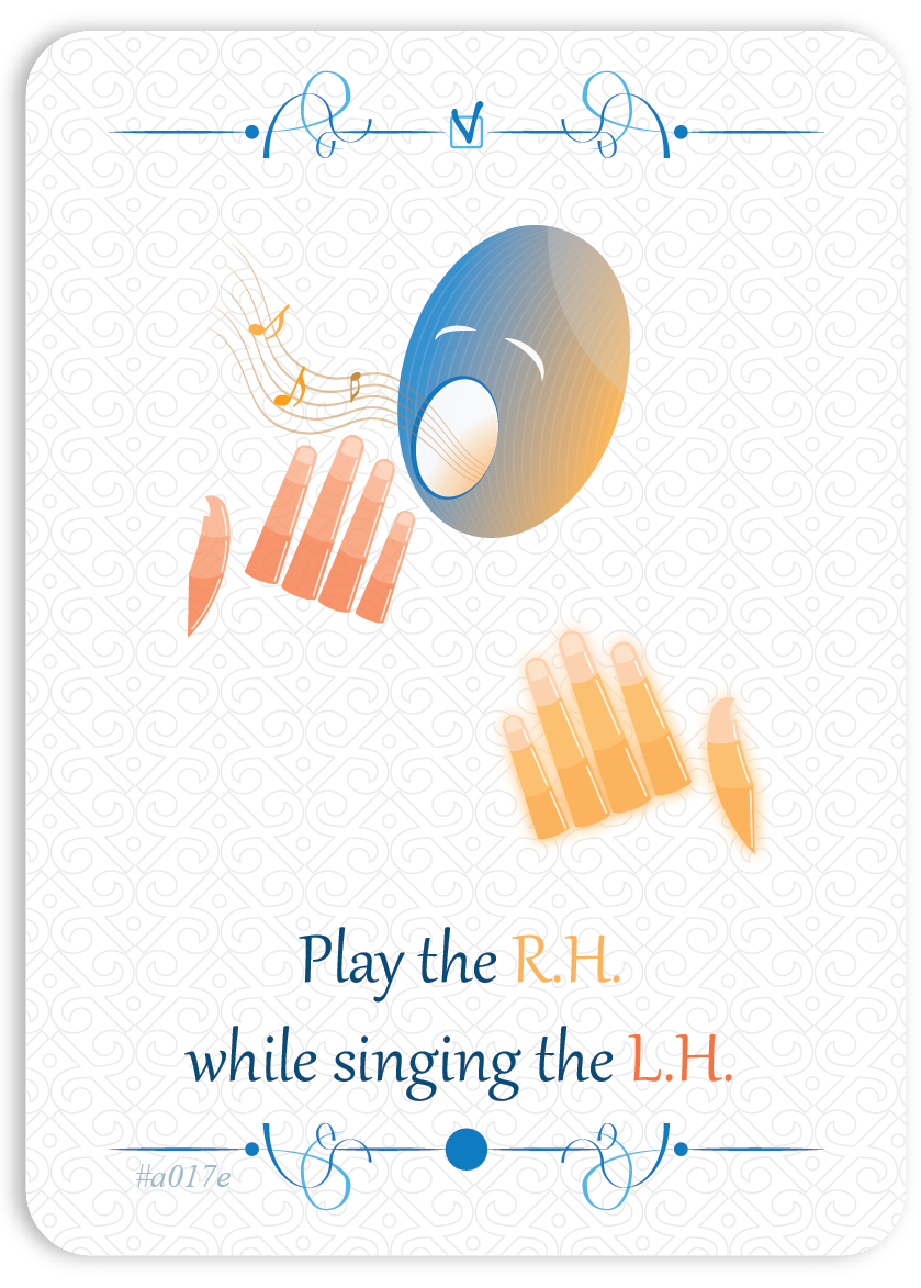 Play the R.H. while singing the L.H.
