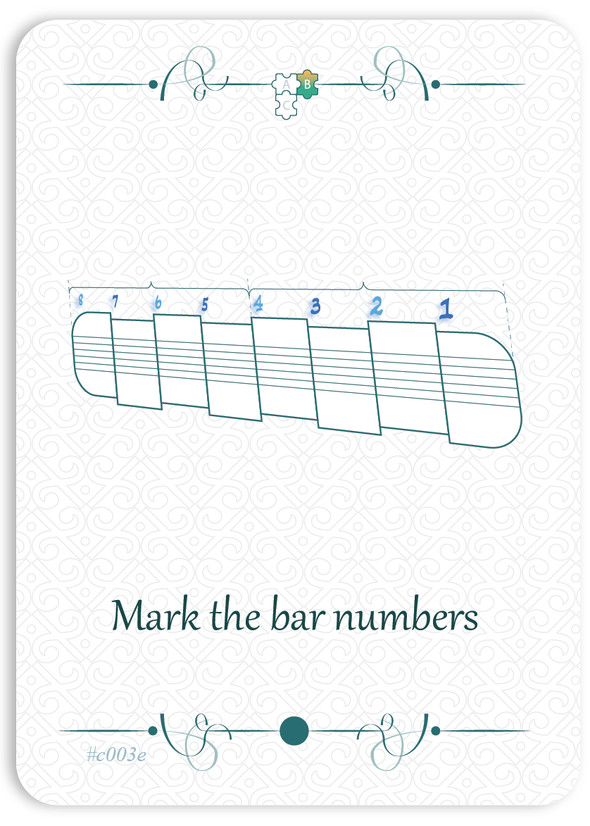 Mark the bar numbers