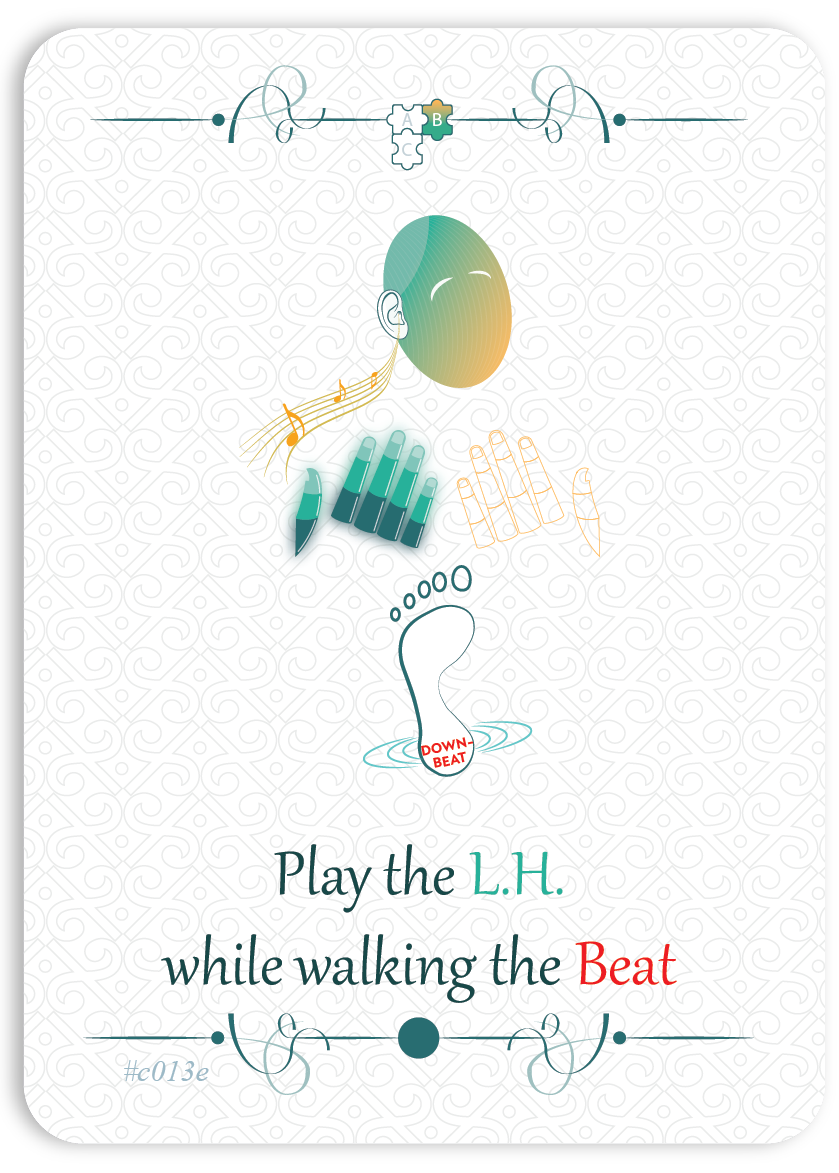 Play Left Hand while Walking the Beat