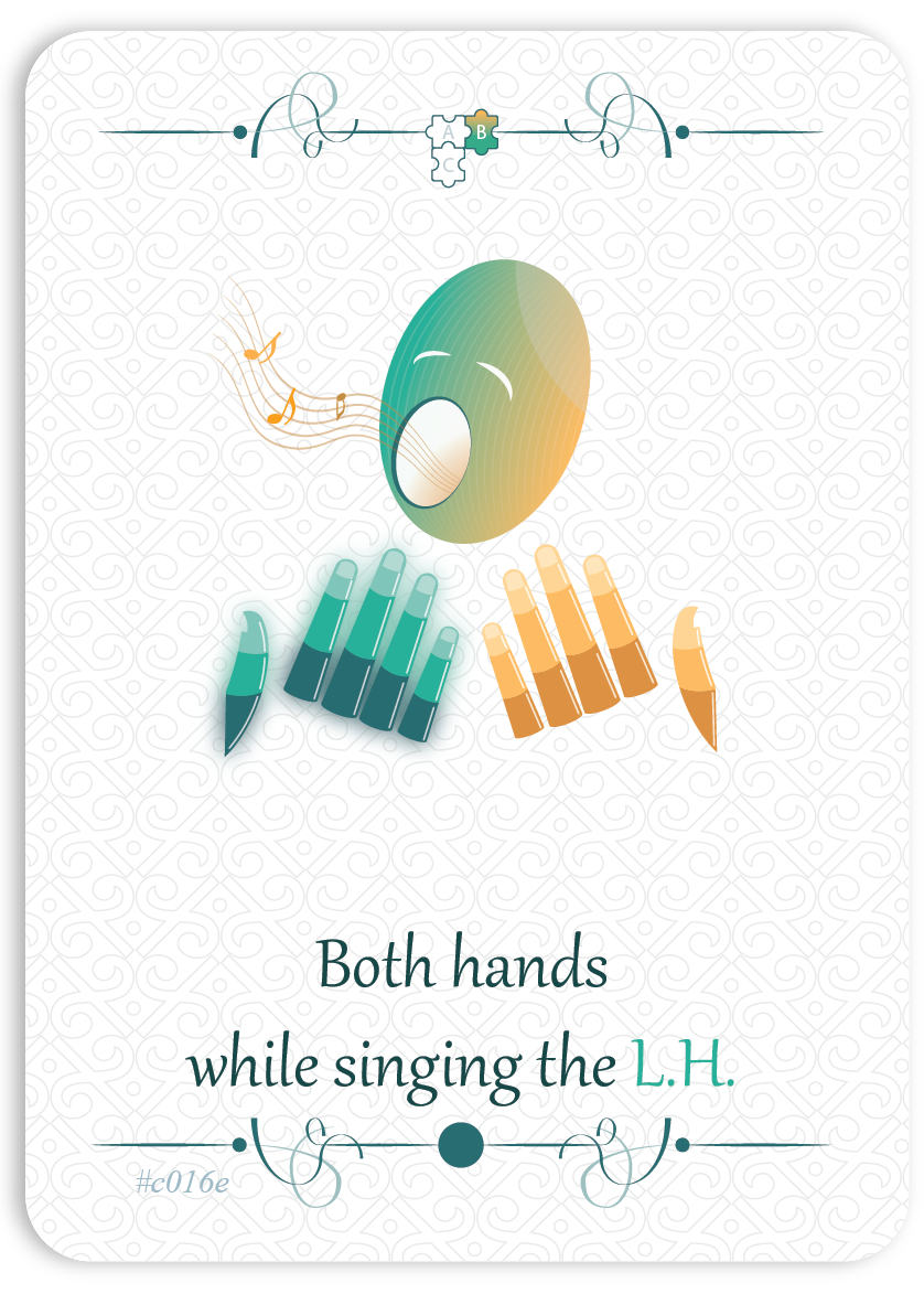 Both Hands while Singing the Left Hand