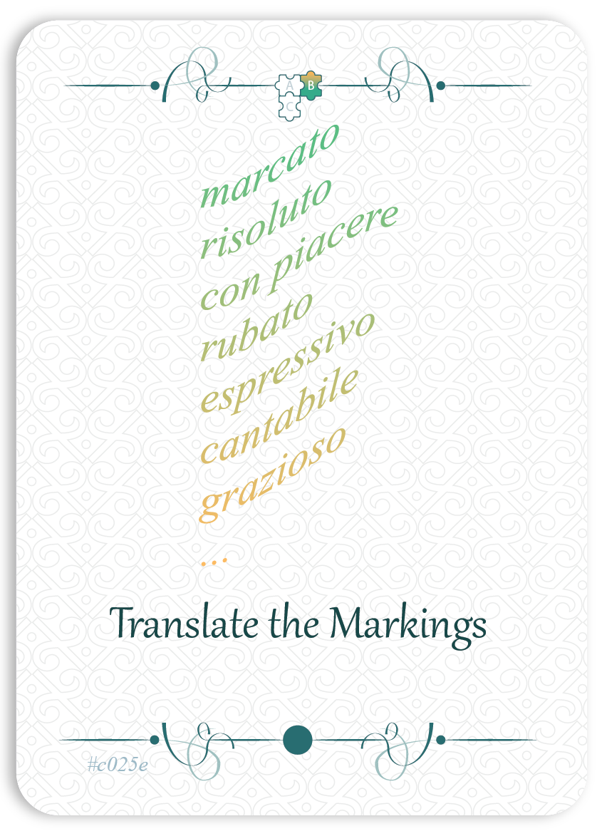 Translate the Markings