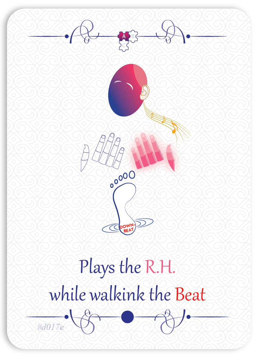 Play Right Hand while Walking the Beat