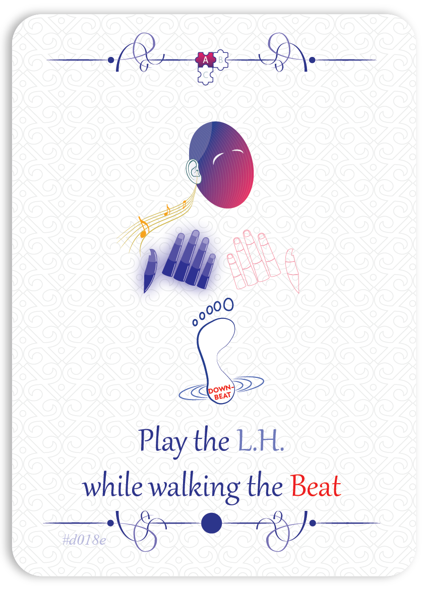 Play Left Hand while Walking the Beat