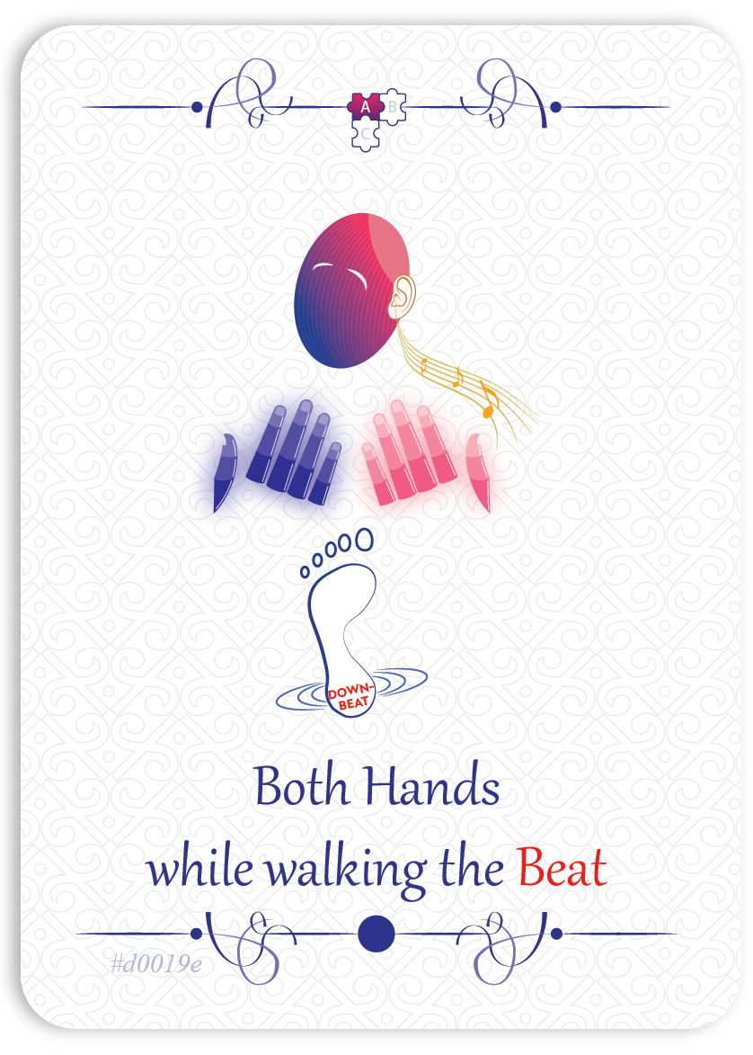 Both Hands while Walking the Beat