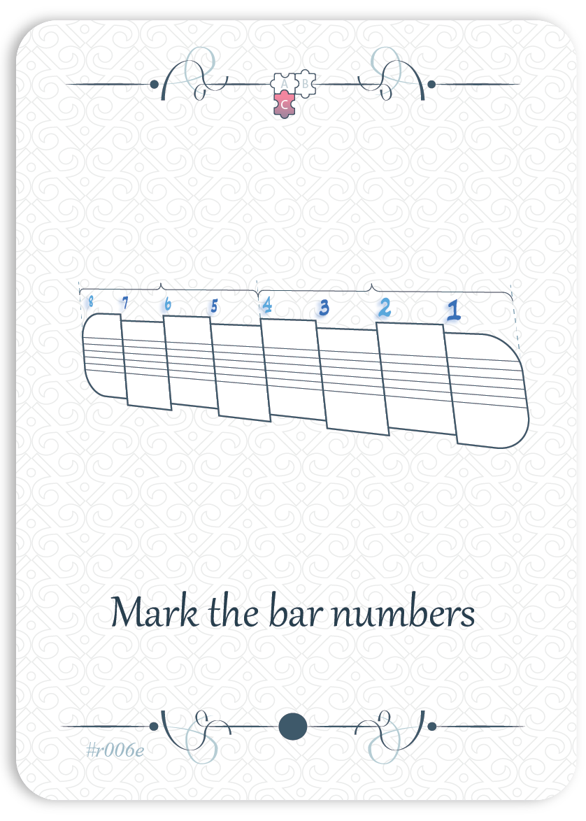 Mark the bar numbers