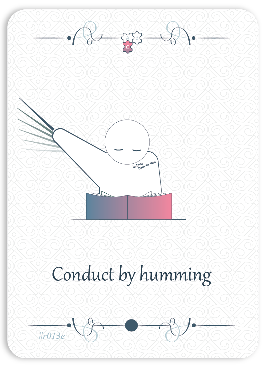 Conduct by humming