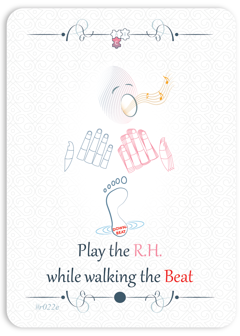 Play Right Hand while Walking the Beat