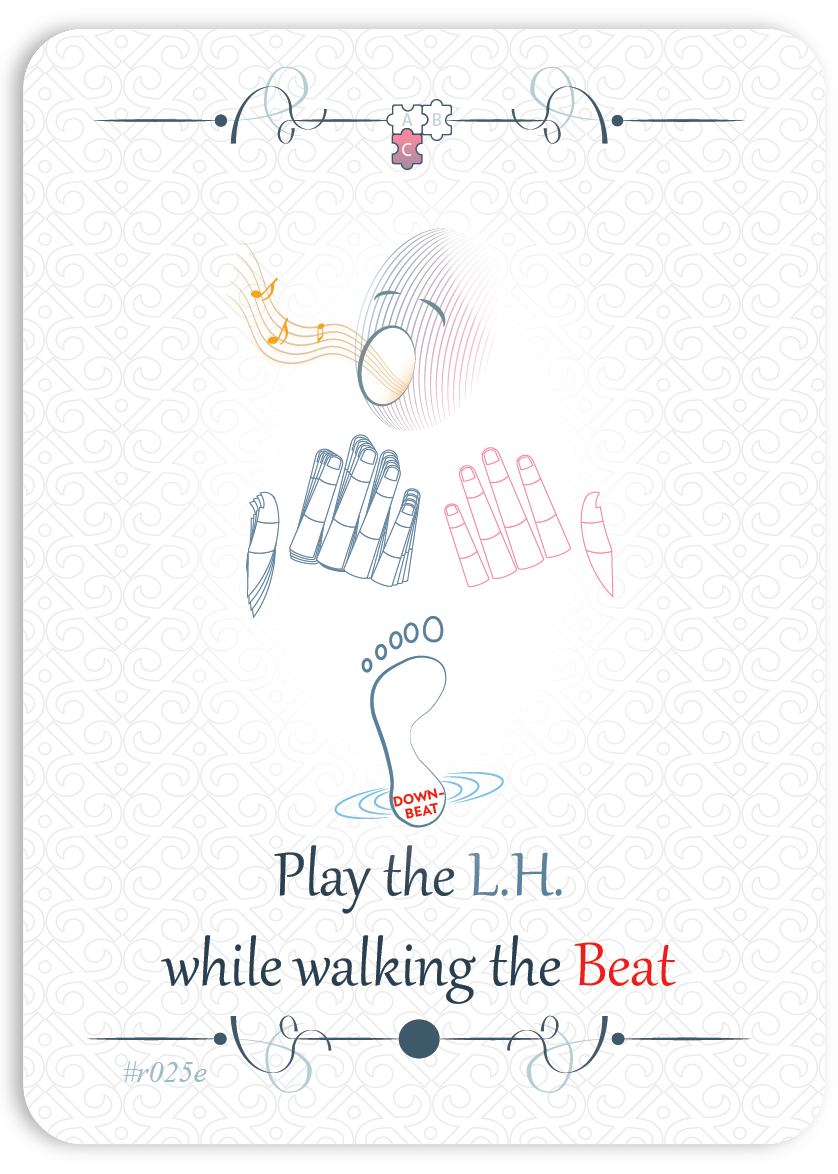 Play Left Hand while Walking the Beat