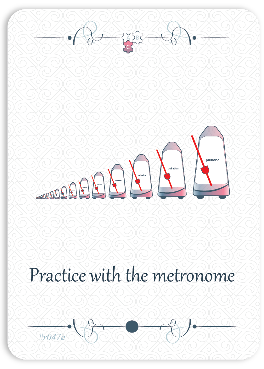 Practice with the metronome