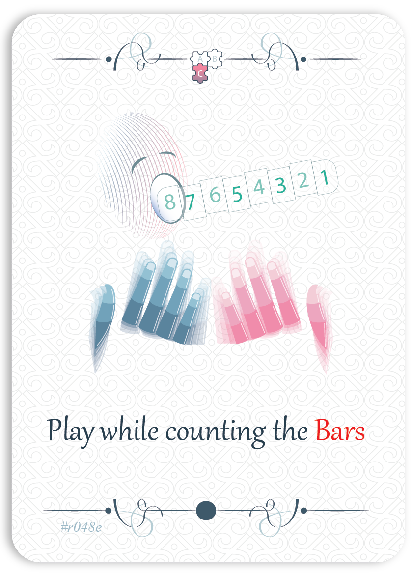 Play while counting the Bars
