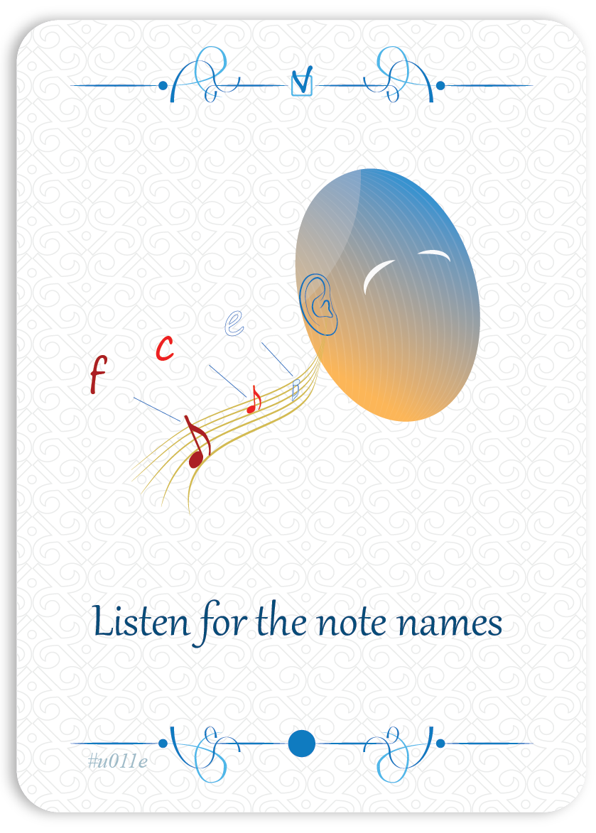 Listen for the note names