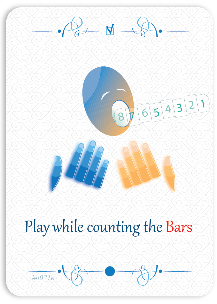 Play while counting the Bars
