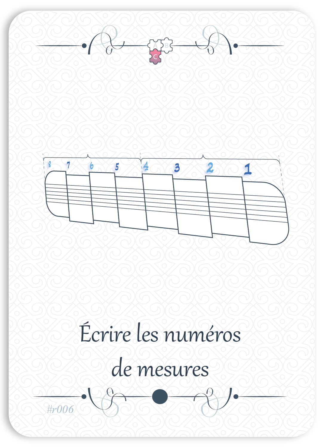 Écrire les numéros de mesures