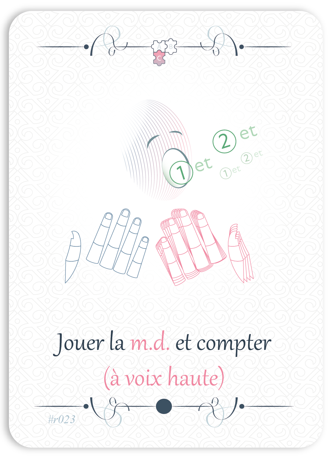 Jouer la m.d. en comptant les temps