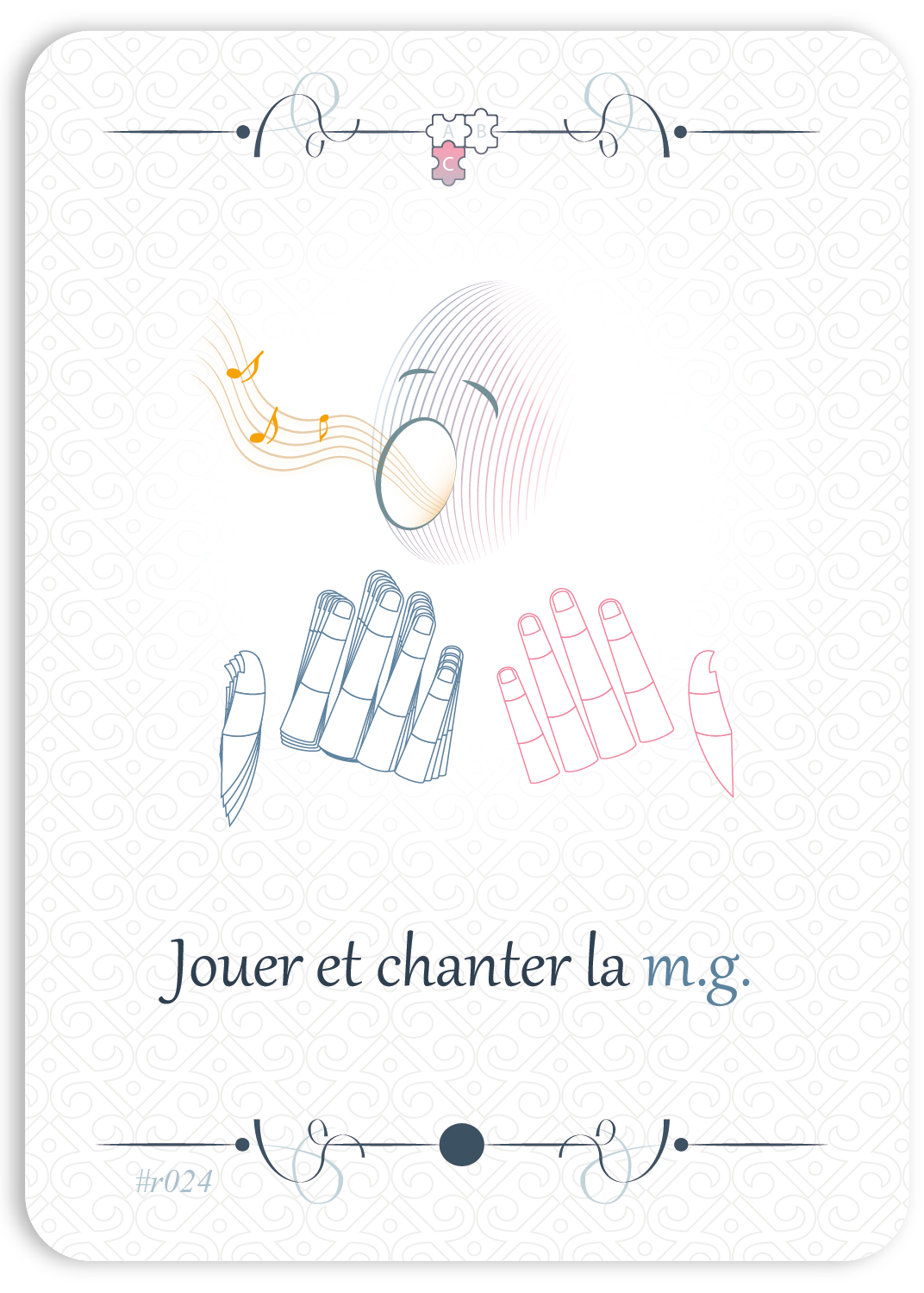 Jouer en chantant la m.g.