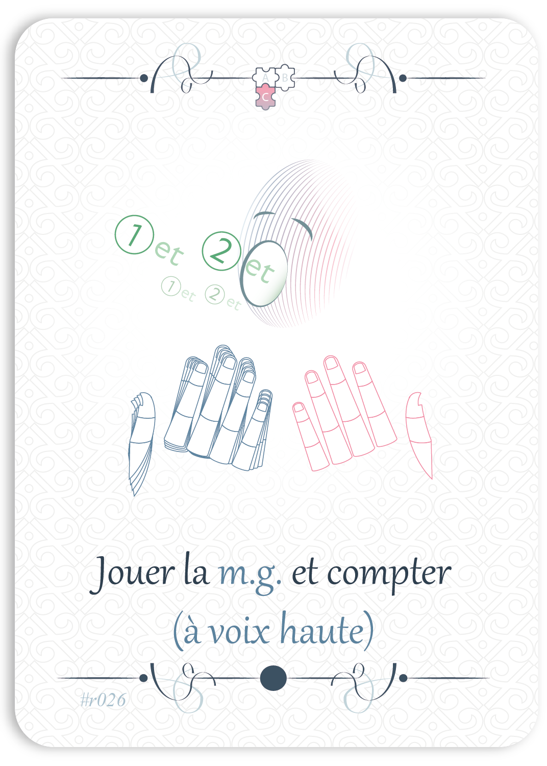 Jouer la m.g. en comptant les temps