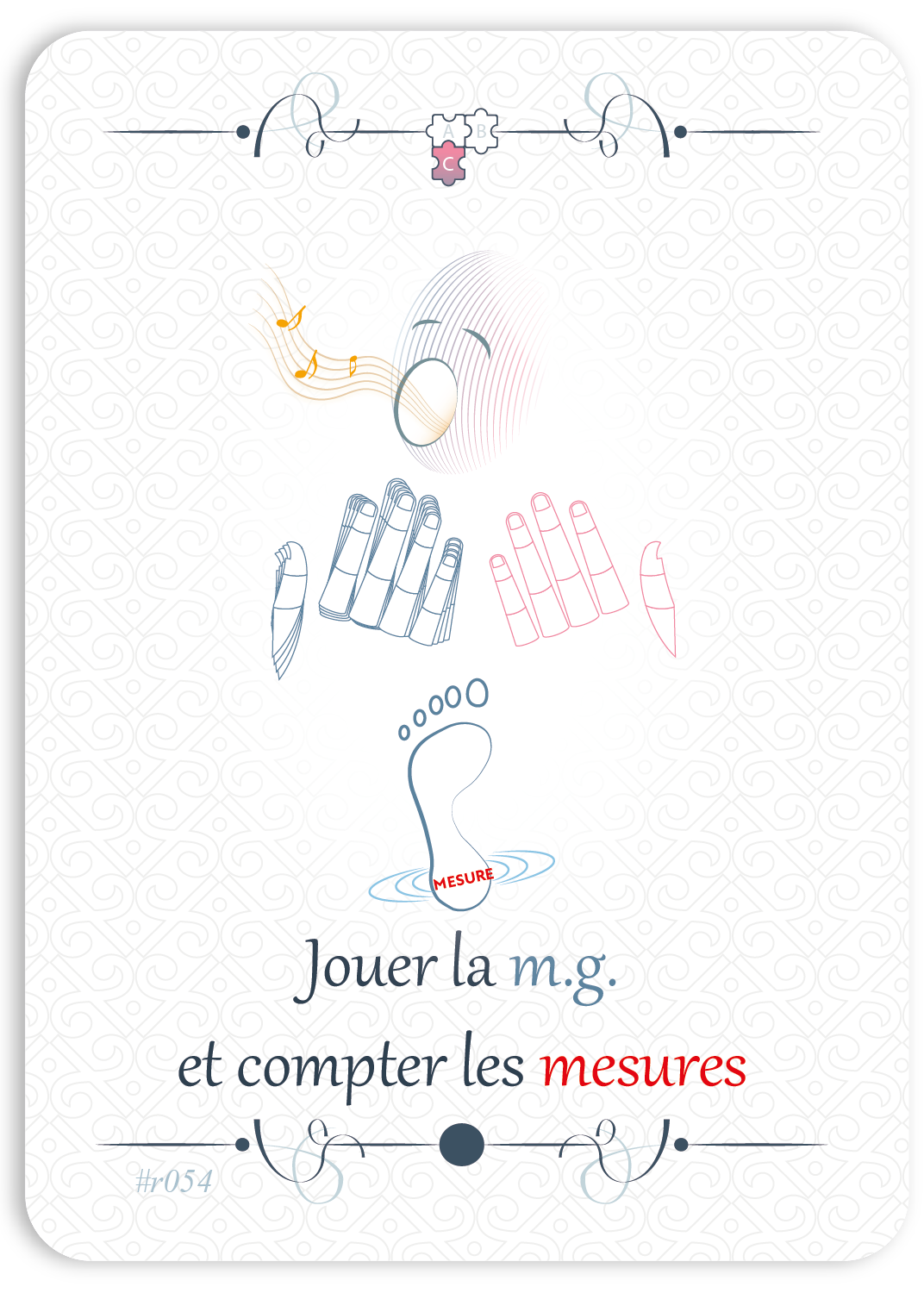 Jouer la m.g. en comptant les mesures